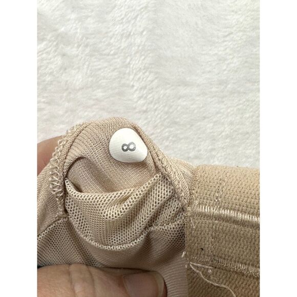 Lululemon Size 8 Black White Power Y Tank Yoga Top Women Light Support Stretch - Picture 7 of 7